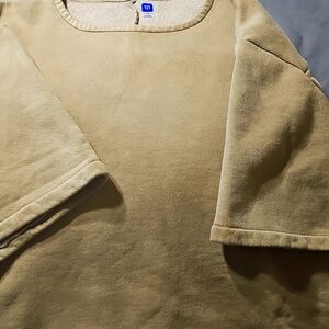 FLEECE YOKE TEE BACK - YEEZY GAP - Bronze oversized - NWOT - size XS